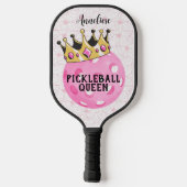Gepersonaliseerde "Pickleball Queen" met Crown Des Pickleball Paddle (Achterkant)