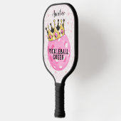 Gepersonaliseerde "Pickleball Queen" met Crown Des Pickleball Paddle (Links)