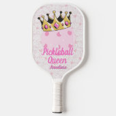 Gepersonaliseerde "Pickleball Queen" met Crown Des Pickleball Paddle (Achterkant)