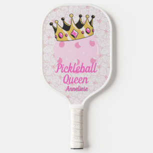 Gepersonaliseerde "Pickleball Queen" met Crown Des Pickleball Paddle