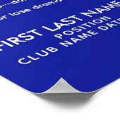 Gepersonaliseerde Pickleball-regels voor steden in Poster (Hoek)