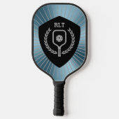 Gepersonaliseerde Pickleball Shield Metallic Achte Paddle (Achterkant)