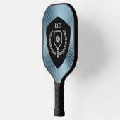 Gepersonaliseerde Pickleball Shield Metallic Achte Paddle (Links)