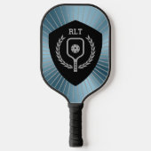 Gepersonaliseerde Pickleball Shield Metallic Achte Pickleball Paddle (Voorkant)