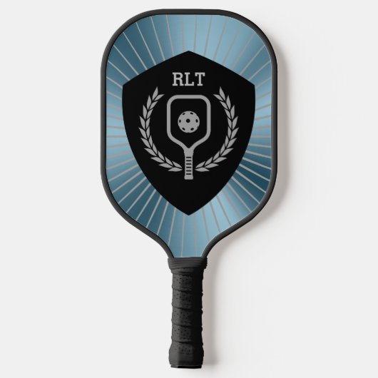 Gepersonaliseerde Pickleball Shield Metallic Achte Pickleball Paddle (Achterkant)