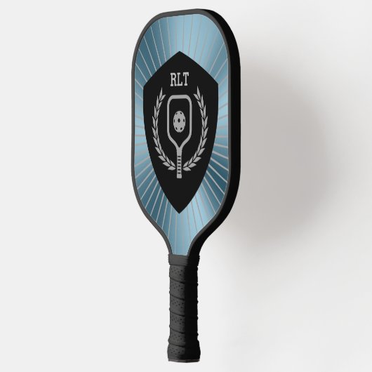 Gepersonaliseerde Pickleball Shield Metallic Achte Pickleball Paddle (Links)