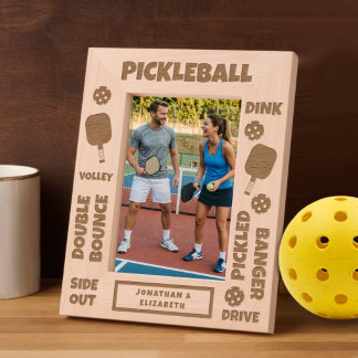 Gepersonaliseerde Pickleball-spelertermen Gegraveerde Lijstjes
