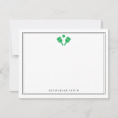 Gepersonaliseerde Pickleball Stationery Custom Not Notitiekaartje (Voorkant)