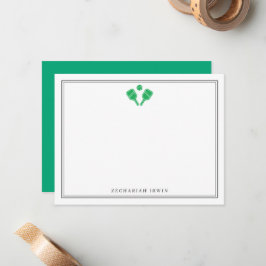Gepersonaliseerde Pickleball Stationery Custom Not Notitiekaartje