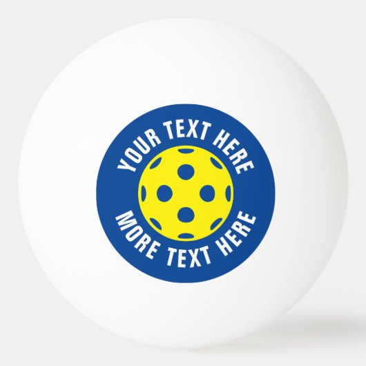 Gepersonaliseerde pickleball-tennis pingpongbal (Voorkant)