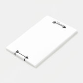 Gepersonaliseerde pijl post-it® notes (Schuin)