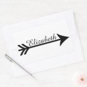 Gepersonaliseerde pijl rechthoekige sticker (Envelop)