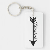 Gepersonaliseerde pijl sleutelhanger (Voorkant)