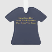 Gepersonaliseerde piloot kopilot Kerstmis Ornament (achterkant)