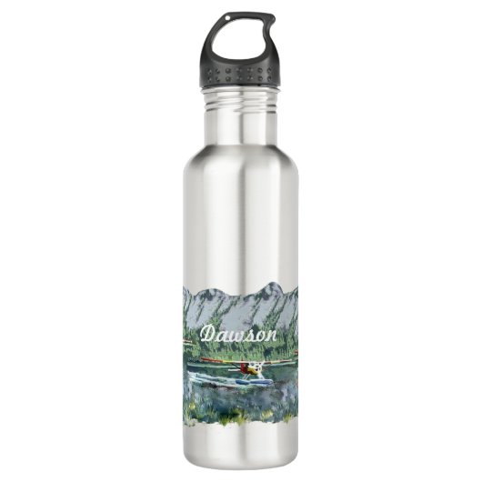 Gepersonaliseerde Pilot's Waterfles Waterfles (Voorkant)