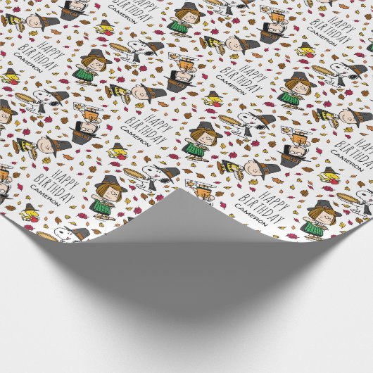 Gepersonaliseerde pinda's | Gefeliciteerd met je v Cadeaupapier (Hoek)