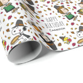 Gepersonaliseerde pinda's | Gefeliciteerd met je v Cadeaupapier (Rol Hoek)