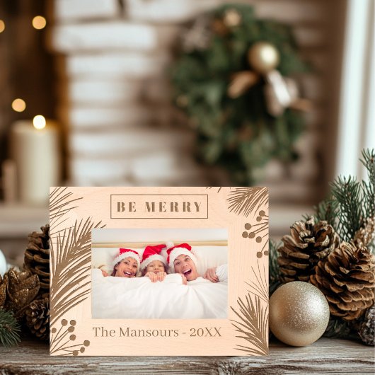 Gepersonaliseerde Pine Tree Houten Gegraveerde Lijstjes