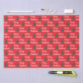 Gepersonaliseerde Pine Tree & Merry Christmas Tissuepapier (Craft)