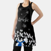 Gepersonaliseerde pinguïnfamilie schort (Insitu)