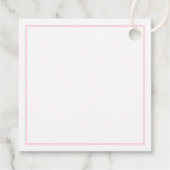 Gepersonaliseerde Pink Bow Party Favoriet Dank u L Bedankjes Labels (Achterkant)