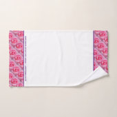 Gepersonaliseerde PINK FLORAL ROOS Christelijke Sc Bad Handdoek (Handdoek)