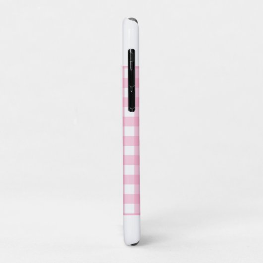 Gepersonaliseerde Pink Gingham Plaid Case-Mate iPhone Case (Achterkant/links)