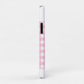 Gepersonaliseerde Pink Gingham Plaid Case-Mate iPhone Case (Achterkant/rechts)