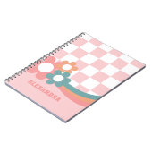 Gepersonaliseerde PInk Girl School Notitieboek (Linkerzijde)