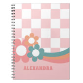 Gepersonaliseerde PInk Girl School Notitieboek (Voorkant)
