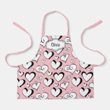 Gepersonaliseerde Pink Hearts Schort