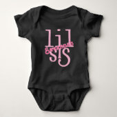 Gepersonaliseerde Pink Lil Sis Romper (Voorkant)