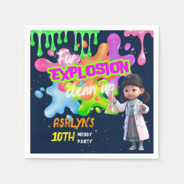 Gepersonaliseerde Pink Slime Aziatische meisje wet Servet