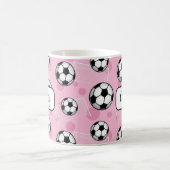 Gepersonaliseerde Pink Soccer Mok (Center)