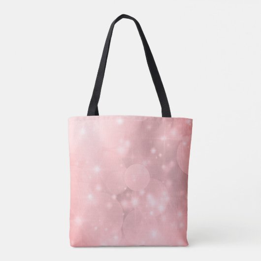 Gepersonaliseerde Pink Sparkle Reiki Practitioner Tote Bag (Achterkant)