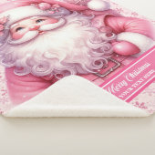 Gepersonaliseerde Pinkmas Santa Blanket voor Littl Sherpa Deken (3/4)