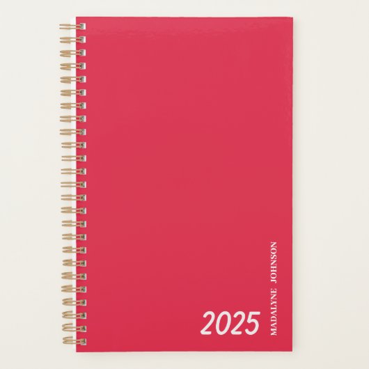 Gepersonaliseerde Pinky-Red dateerde mijn dagelijk Planner (Voorkant)