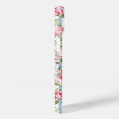 Gepersonaliseerde Pinstripe Preppy floral telefoon Case-Mate iPhone Case (Achterkant / Rechts)