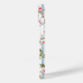 Gepersonaliseerde Pinstripe Preppy floral telefoon Case-Mate iPhone Case (Achterkant / Links)