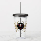 Gepersonaliseerde Piraat Kapitein Acryl Drinkbeker (Voorkant)