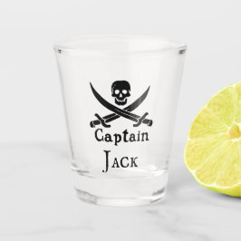 Gepersonaliseerde Piraat Kapitein Shot Glas