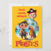 Gepersonaliseerde Pirate Caricature Design met Str Kaart (Voorkant)