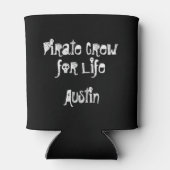 Gepersonaliseerde Pirate Crew for Life Koelbox Blikjeskoeler (Achterkant)