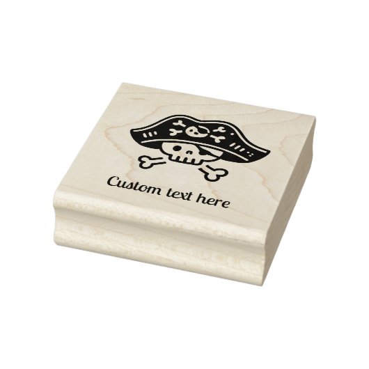 Gepersonaliseerde Pirate Skull Rubberstempel (Stempel)