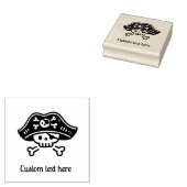 Gepersonaliseerde Pirate Skull Rubberstempel (Gestempeld)
