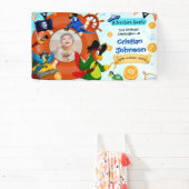 Gepersonaliseerde Pirate Verjaardag Party Banner F (Insitu)