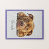 Gepersonaliseerde Pitbull Jigsaw puzzel (Horizontaal)