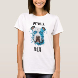 Gepersonaliseerde Pitbull Moeder T-shirt