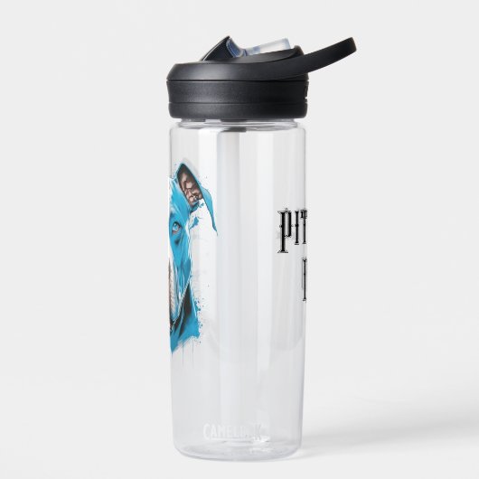Gepersonaliseerde Pitbull Papa Waterfles (Links)