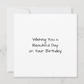 Gepersonaliseerde Pixel Art Garden Verjaardag Kaart (Achterkant)